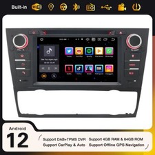 7" 8-Cœurs DAB+ CarPlay TPMS Android 14 Autoradio BMW 3 Série E90 E91 E92 E93 M3