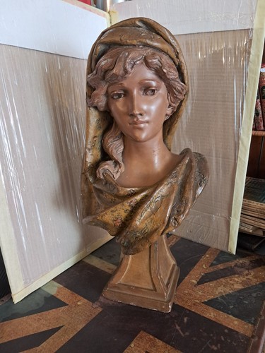 Grand buste art nouveau femme - ,