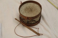 jouet jeu enfant TAMBOUR tambourin fanfare soldat  napoléon ancien vintage