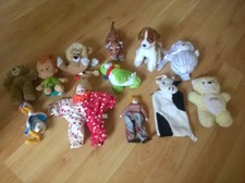 Lot de 10 peluches enfants et divers