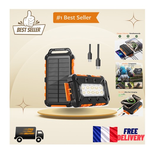 Batterie externe solaire - batterie,