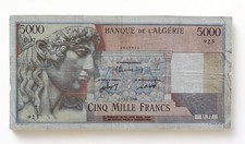 Billet de 5000 Francs Algérie