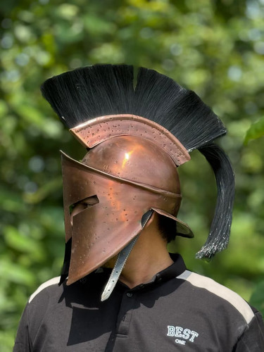 Casque acier spartiate - casque,