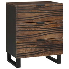 Cabinet de chevet avec tiroir Bois d'acacia massif Mobilier chambre vidaXL vidaX