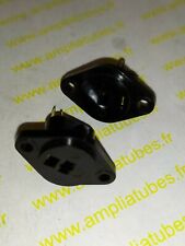 DIN HP 3 Pin 2 Dorée Standard  Speaker Chassis Sockets  Lot 2 Pcs       DepE8/33