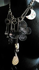 SUBLIME COLLIER SAUTOIR  signé REMINISCENCE  PARIS " PAPILLON "  - NECKLACE 