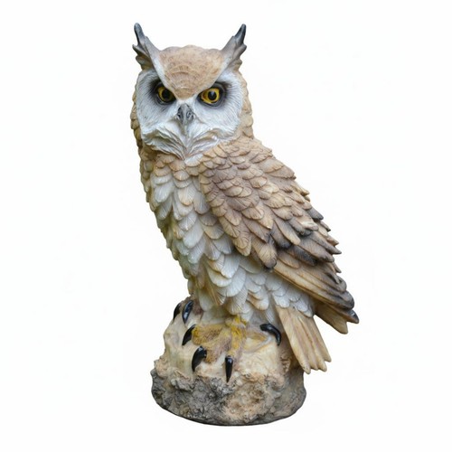 Statue hibou résine - statue, de