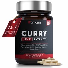Curry Leaf Extract 120 Veg Capsules (Murraya koenigii)