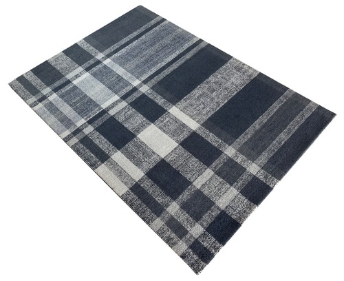 Tapis 100 laine gris - gris, beige