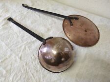 Ancienne Grande Louche et Ecumoire en cuivre et fer forgé 