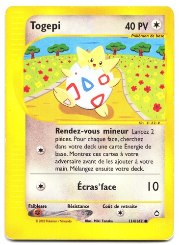 Carte pokémon togepi 114 147 - pokémon,