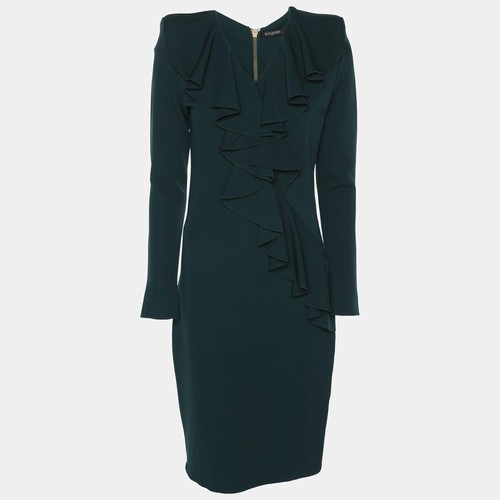 Robe midi volants crêpe - midi, en