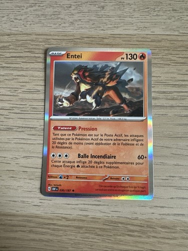 Carte pokémon entei - carte,