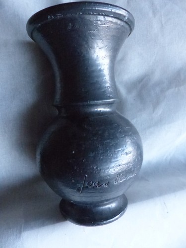Vase grés céramique - grés, noir