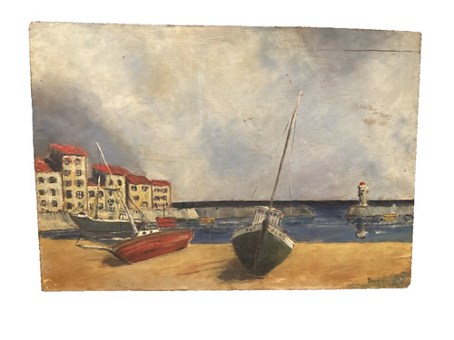 Peinture sur bois marine - bois, bord