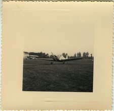 PHOTO ANCIENNE - VINTAGE SNAPSHOT - AVION AVIONNETTE HÉLICE AÉRODROME - PLANE 1