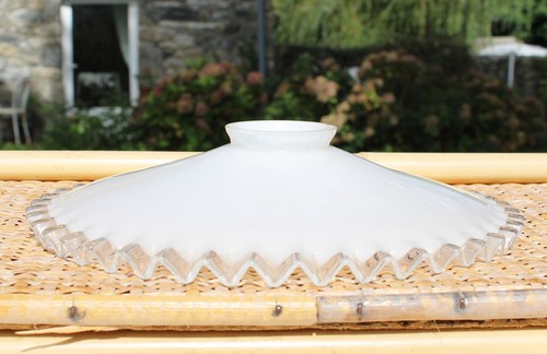 Abat jour blanc collerette - abat-jour,