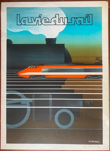 Affiche vie rail train - la,