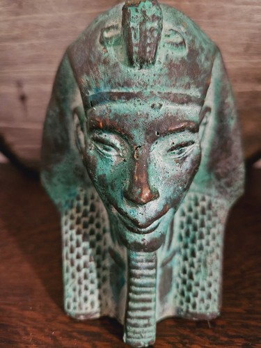 Buste pharaonique faïence - buste, en