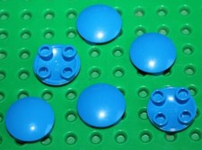 Lego blue round dish - round, 2654
