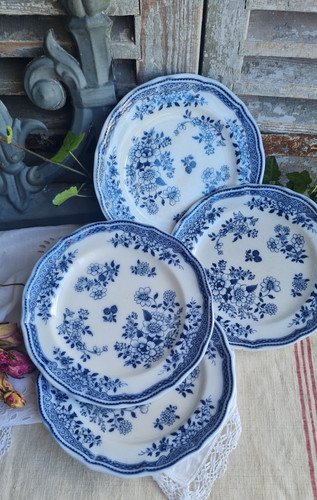 Anciennes assiettes dessert - 4,