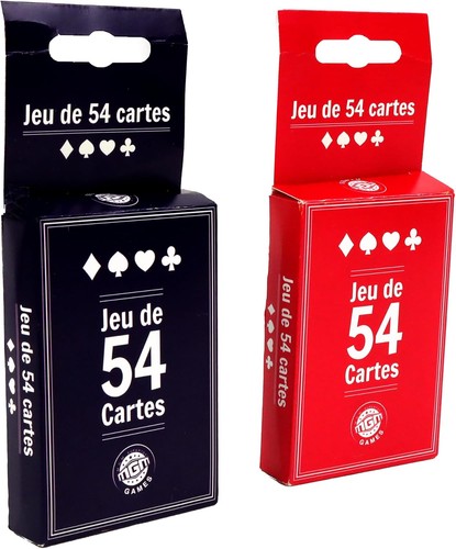 Jeu cartes mgm rouge bleu - 54,