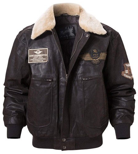 Veste cuir véritable homme - cuir,