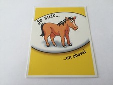 Carte je suis un cheval pièce