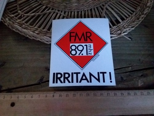 Ancien autocollant radio - autocollant,