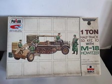 MAQUETTE ESCI 1 TON HALF TRACK SD. KFZ. 10 WITH M.18 HOWITZER 1/35 NEUF VINTAGE
