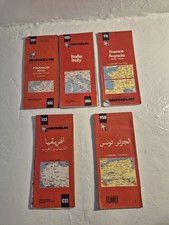 Lot 2 De 5 Cartes Routieres Anciennes Michelin Fin Des Années 60 Et 90