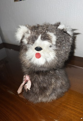 Peluche chien ancienne bouge - peluche,