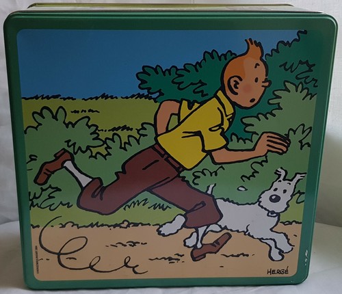 Une boite métal tintin - boite,
