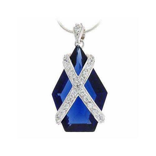 925 argent bleu zircone x - 925,