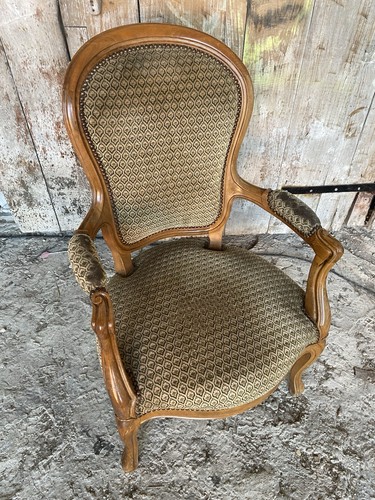 Fauteuil cabriolet ancien - fauteuil,