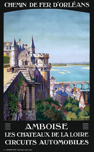 Affiche chemin fer orléans - chemin,