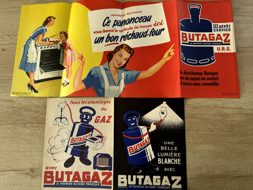 Superbe lot affiche butagaz - lot,