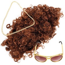  Décorations De Fête Disco Deguisement Accessoires Perruques Pour Hommes