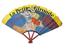 Éventail publicitaire "La Petite Gironde" années 1920-30, rare journal ancien