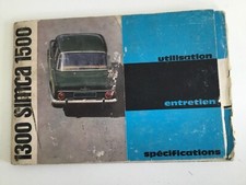 Manuel d’utilisations et d’entretien de la SIMCA 1300 - 1500