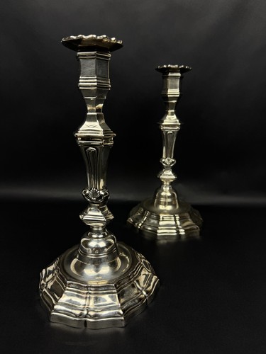 Paire chandeliers bronze - de, en