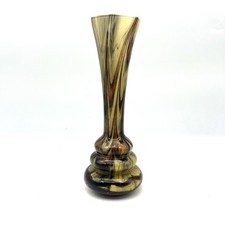 Vase En Verre Style CARLO MORETTI Fusions Marron Beige Vintage Années 60 MURANO