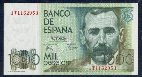 Espagne 1000 pesetas 1979 - -,