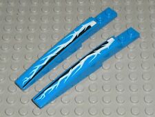 LEGO NINJAGO Blue slope brick ref 85970pb004L + 85970pb004R / set 9442 