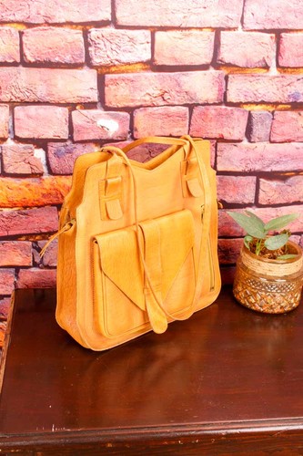 Vintage sac cuir camel - vintage,