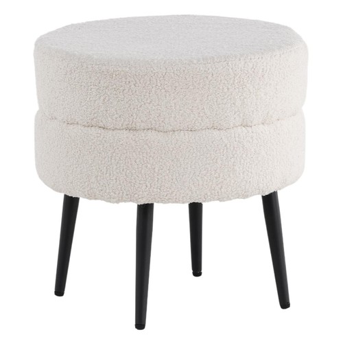 Pouf design bouclette - pouf, "pot"