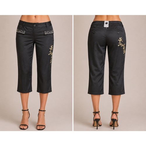 Cache black zen rhinestone - black,