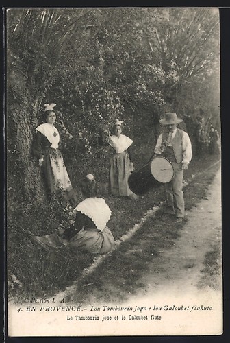 Cpa provence tambourin - cpa, provence,