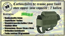 Cartouchière crosse olive - cartouchière,