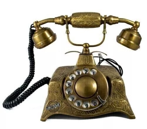 Téléphone fixe ancien - , cadran